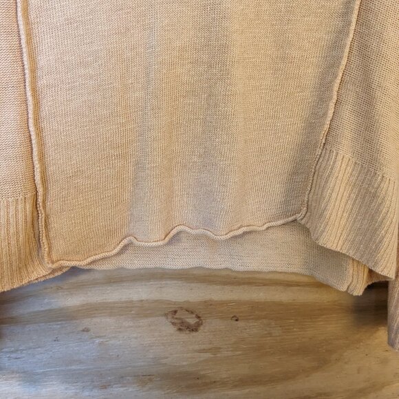 EILEEN FISHER Long Sleeve Shirt Women's Size XS Tan 100% Linen Beige Pullover - Picture 4 of 10